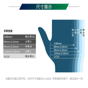 一次性绿色丁晴橡胶防油水耐v酸碱加厚耐用麻面劳保家务工业胶手
