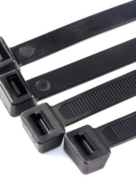 热销黑色自锁式尼龙扎带12*900mmG一拉得电线束线固定捆绑扎丝卡