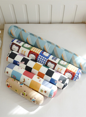 纯棉加长床边婴儿孕妇侧睡长条枕抱枕可拆洗全棉R可爱圆柱形枕头