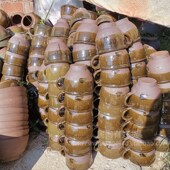 老式 擂钵擂辣椒捣蒜器q土陶擂茶钵擂皮蛋石头沙钵大号家用石臼钵