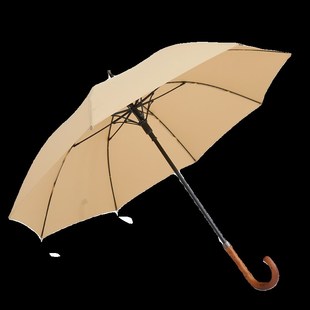 大号加D固加厚结实抗风长柄伞自动开 英伦复古实木长杆雨伞男士