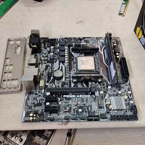 {议价}华硕A320M-K主板加处理器A8-9600，内存条4G，都{可维修}