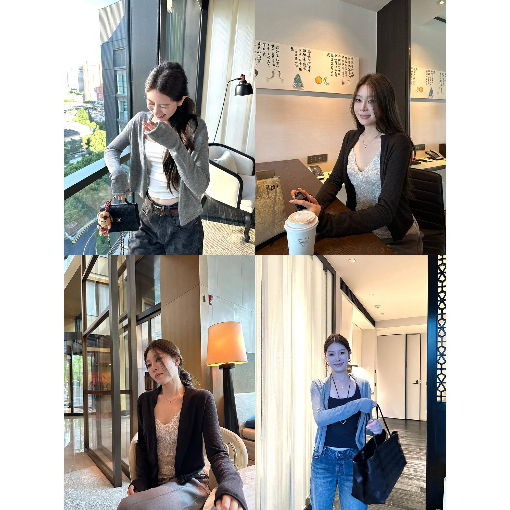 蝶宝嘻【08.25 20:00】row系 秋日过渡两色开衫