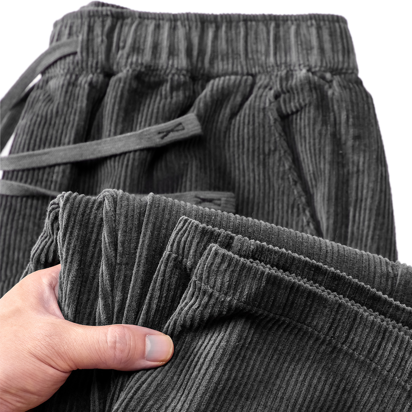 三伦100%纯棉灯芯绒休闲裤