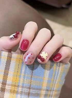 【红领结KITY】猫眼纯手工穿戴甲指甲贴片美甲假指甲5089#