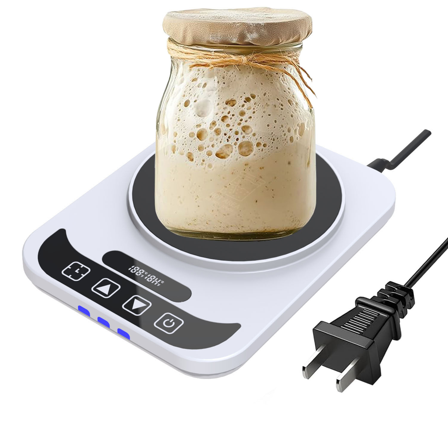 跨境家用酸面团发酵器110V-220V直插供电1°F精确调温12H定时保温