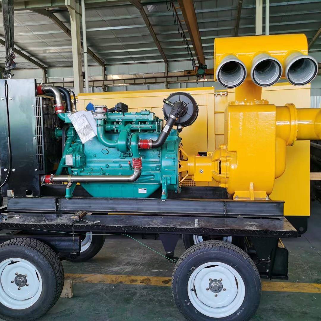 防汛泵车大流量排水泵车潍柴三进三出移动自吸泵车市政排涝泵车