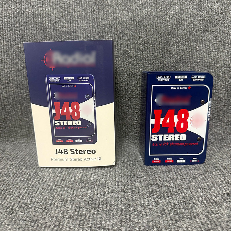 跨境J48di盒STEREO双通道摇滚吉他电贝司箱琴键盘电声乐器