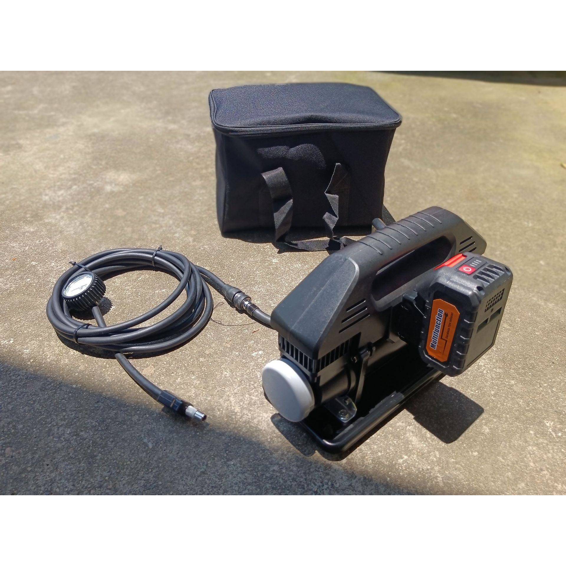 车载充气泵双缸高压大功率21V汽车越野车德国SUV农用大货车打气泵