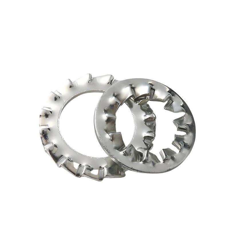 304不锈钢锁紧垫圈外内锯齿垫金属316多齿防滑止退防松垫片M3-M24
