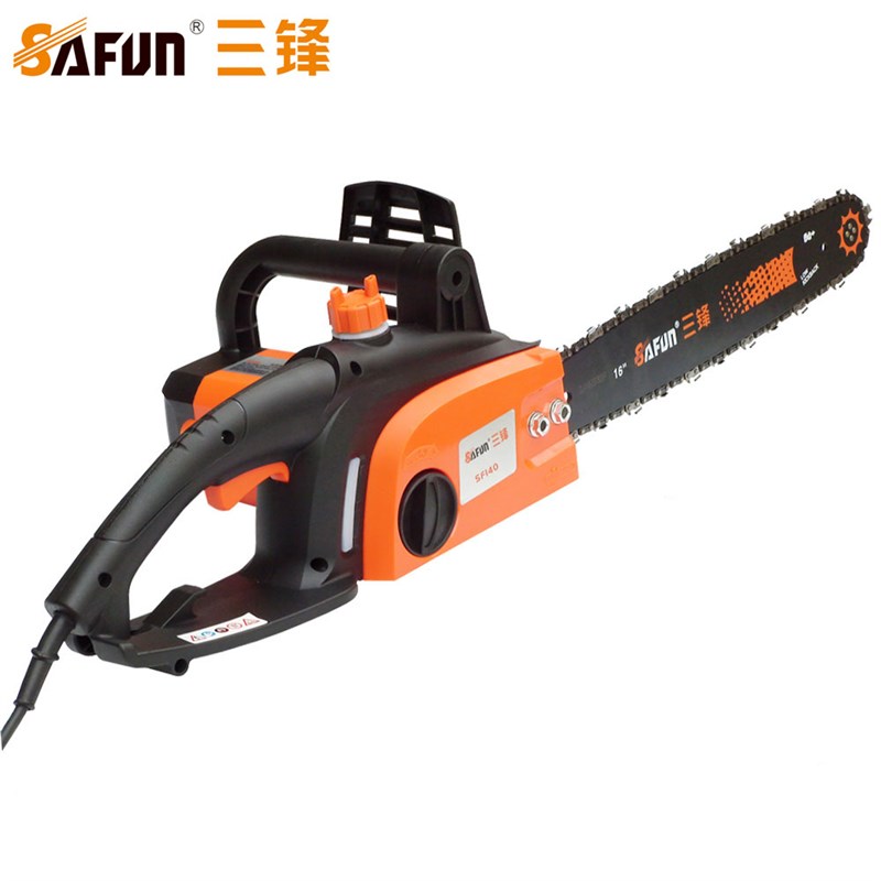 三锋电链锯SF140家用伐木锯小型电锯子木工手持提式电动锯三峰