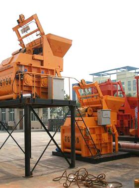 双卧轴水泥砂浆搅拌站商混站混凝土JS500搅拌机强制混凝土搅拌站