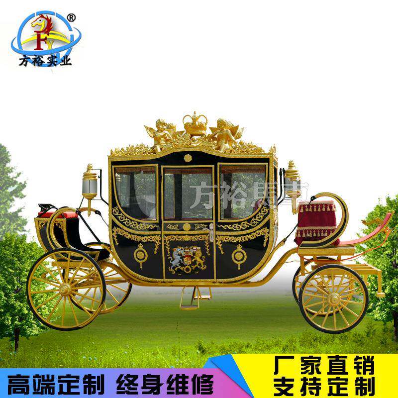 定制欧式金箔婚庆仿古马车旅游景区观光展馆博物馆美陈道具定制