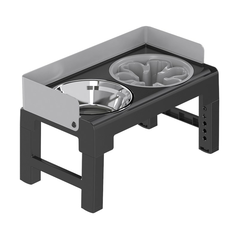 狗碗护颈狗盆狗狗饭盆升降宠物碗架子防打翻不锈钢加高架中小型犬