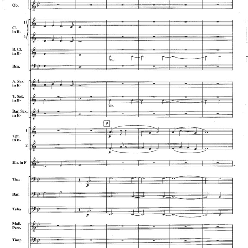 管乐总谱《新世界交响曲》2.0交响管乐团合奏总谱+音频