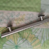 大门不锈钢把手拉手扶手农村铁门木门钢板门配件孔距40眼30手柄33