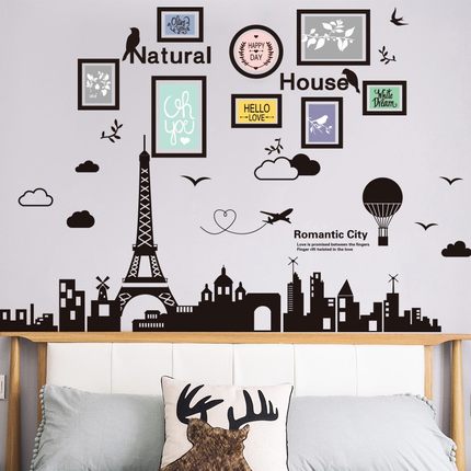 3D立体墙贴卧室壁纸墙面装饰品贴纸贴画创意房间布置自粘海报背景