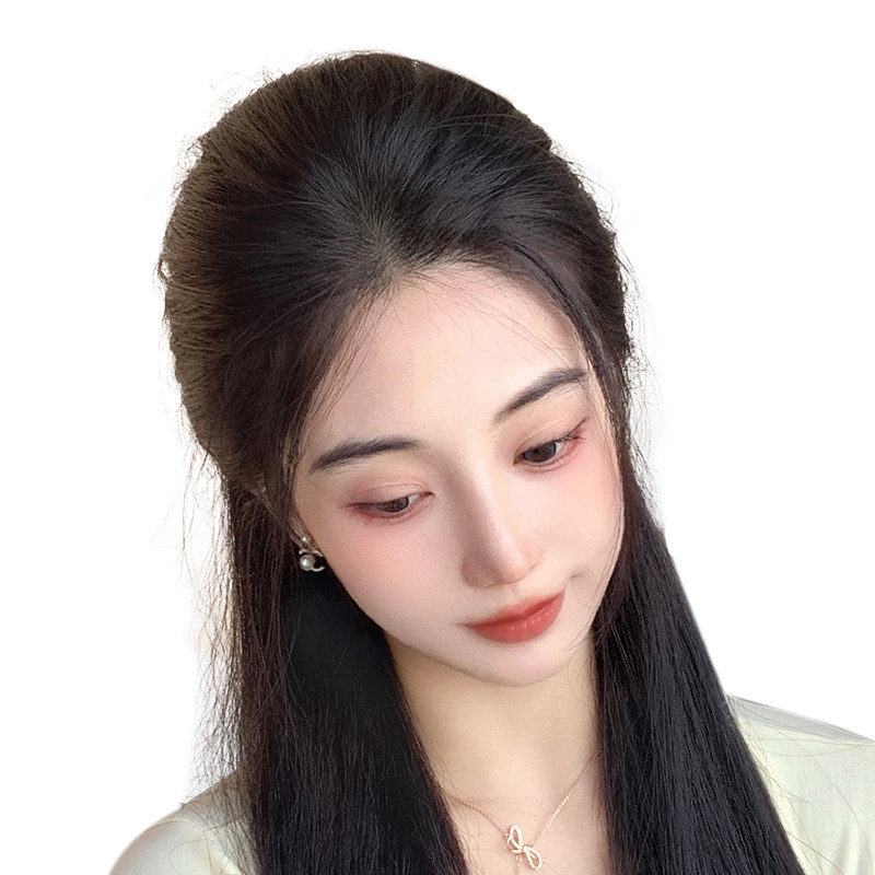 假发片女头顶垫发根蓬松增发量玉米须高颅顶神器真人发补发垫发片