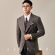 休闲西装 JUESION 单排扣结婚婚礼男士 黑色修身 羊毛西服男商务正装