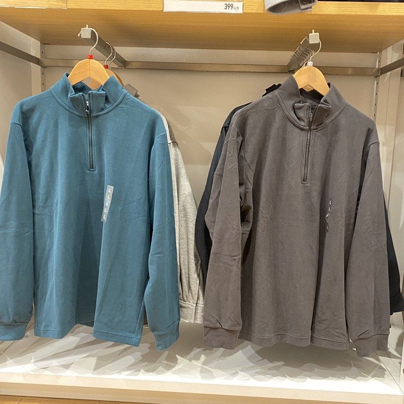 日单男装女装秋冬柔滑弹力摇粒绒半拉链套头衫卫衣/长袖T恤473141,男装,卫衣,淘宝优惠券,粉丝福利购,淘宝优惠卷