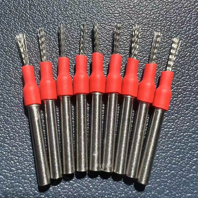 文玩核桃打底神器刷2.35柄钢丝刷头去反碱打底钢丝刷纳米刷