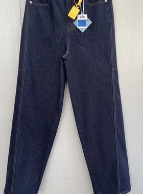 Z-19 香蕉款深蓝色活性染面料休闲牛仔裤25167