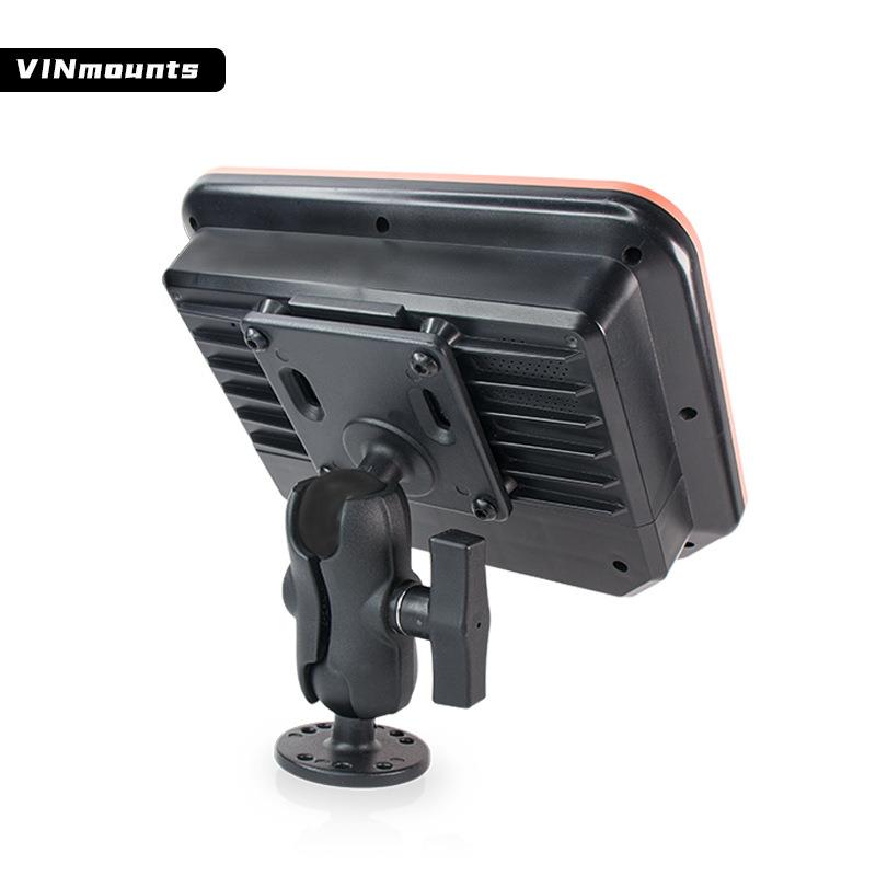 货运叉车数据终端电脑固定支架短款1.5寸VESA75/100孔位球头支架