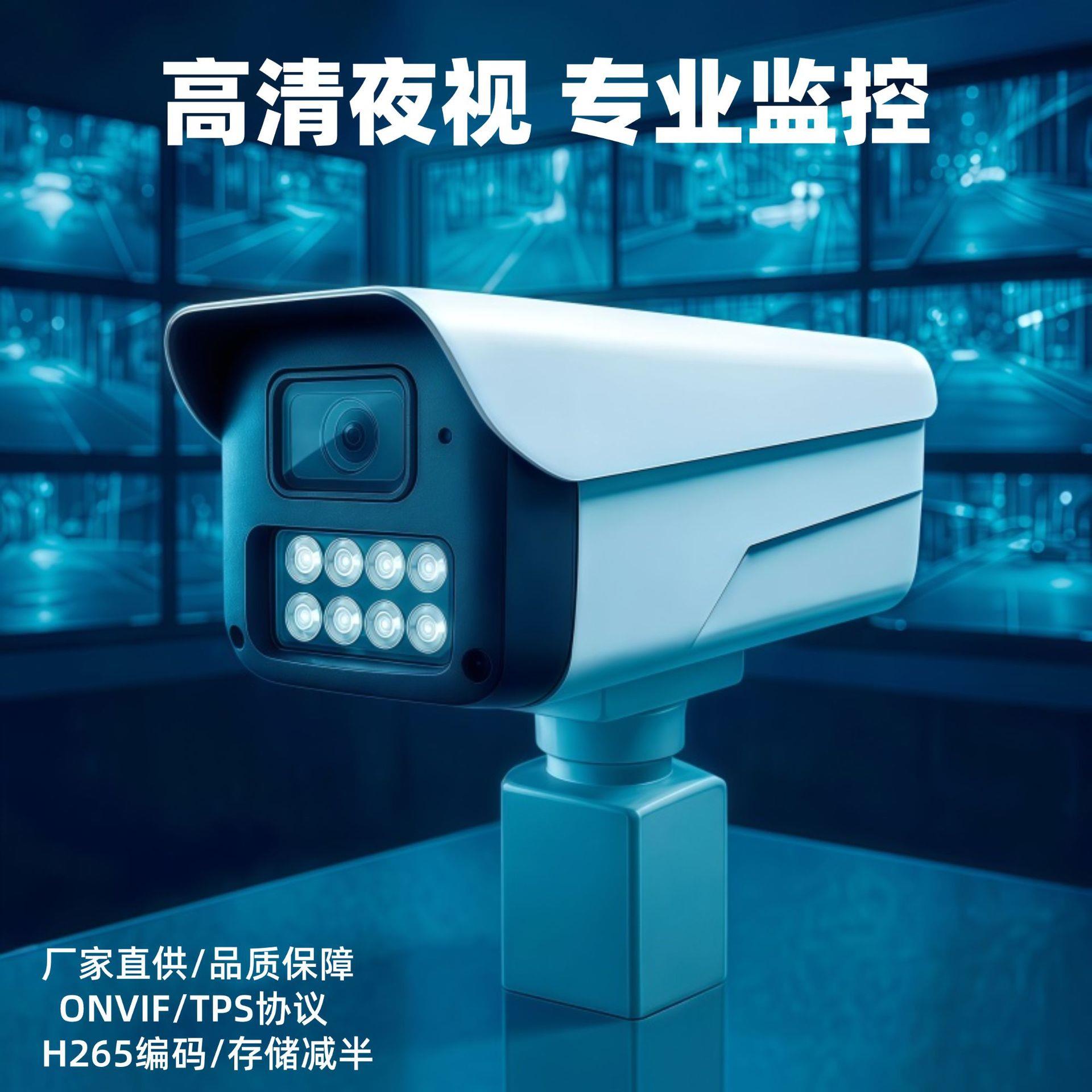 有线网络ONVIF摄像头室外防水夜视清手机远程天视通监控摄像机