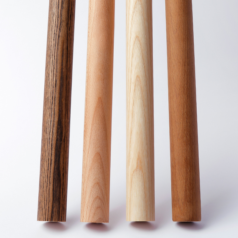 客厅简约榉木白蜡木实木原木窗帘杆单杆罗马杆支架打孔式卧室伸缩