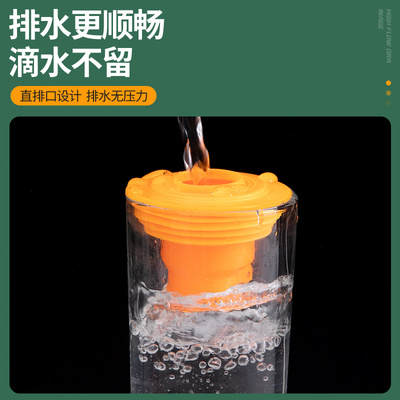 下水道防返臭神器地漏防臭器75下水管堵口器厨房50密封塞圈封口盖