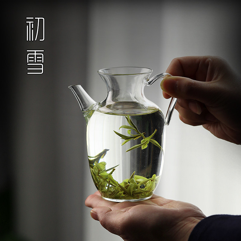 仿宋泡茶公道杯玻璃茶漏一体绿茶专用执壶茶具分茶器公杯茶滤茶壶