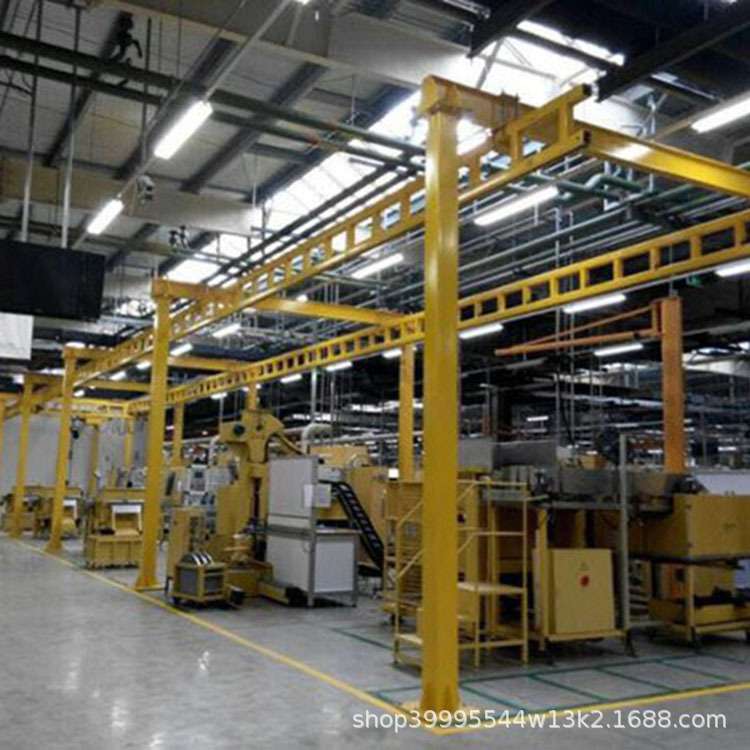 KBK轨道柔性钢性轻型轨悬挂起重机组合车间铝合金框架