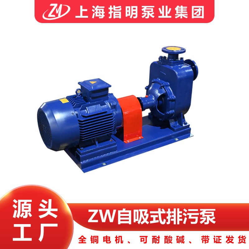 ZW直联式分体式380V管道泵卧式离心泵三相农用灌溉大流量BZ自吸泵