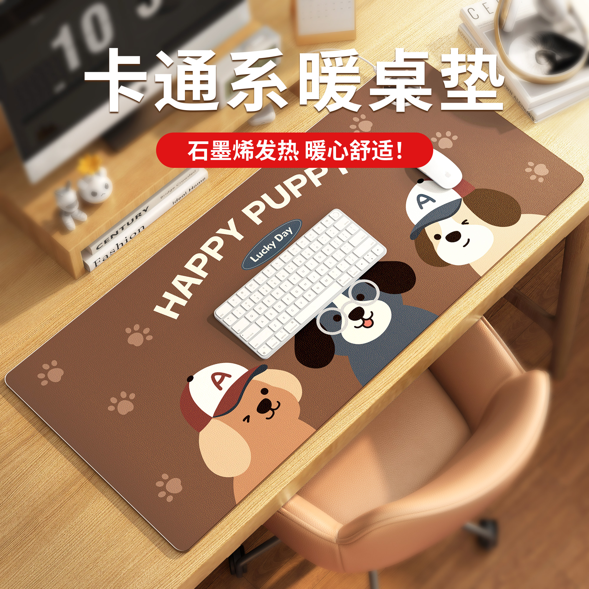 卡通加热鼠标垫恒温速热定制断电