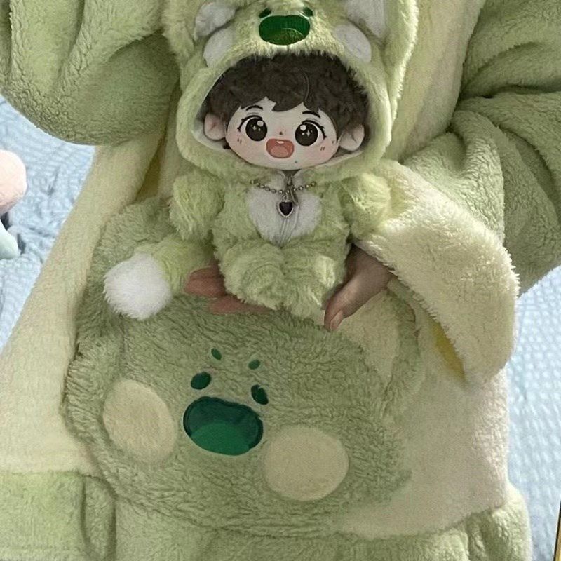 棉花娃娃衣服20cm嘟嘟喵睡衣爬爬服连体衣20厘米娃衣胖胖体正常体