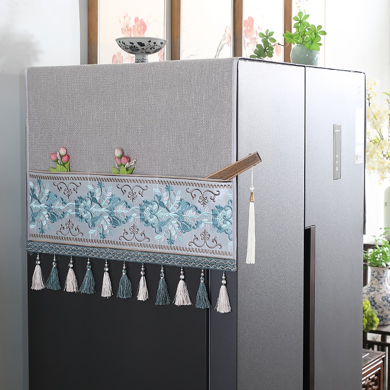 家用冰箱防尘罩多功能盖布冰箱可收纳冰箱罩盖巾居家布艺防尘袋