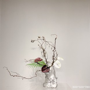 新中式 饰品 手绘陶瓷花器艺术花瓶花插摆件样板间售楼处装