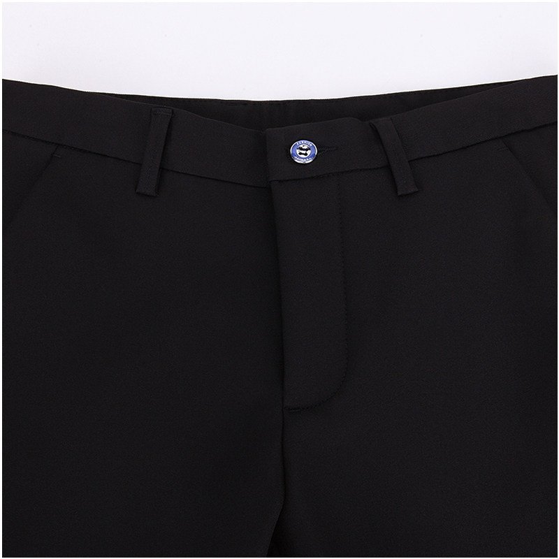 冬季加绒加厚g休闲裤男裤子长裤商务正J装空调男裤厚款小脚商务西