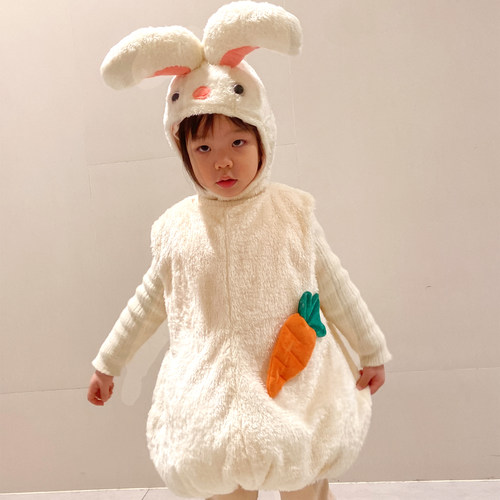 儿童兔子演出玩偶衣服