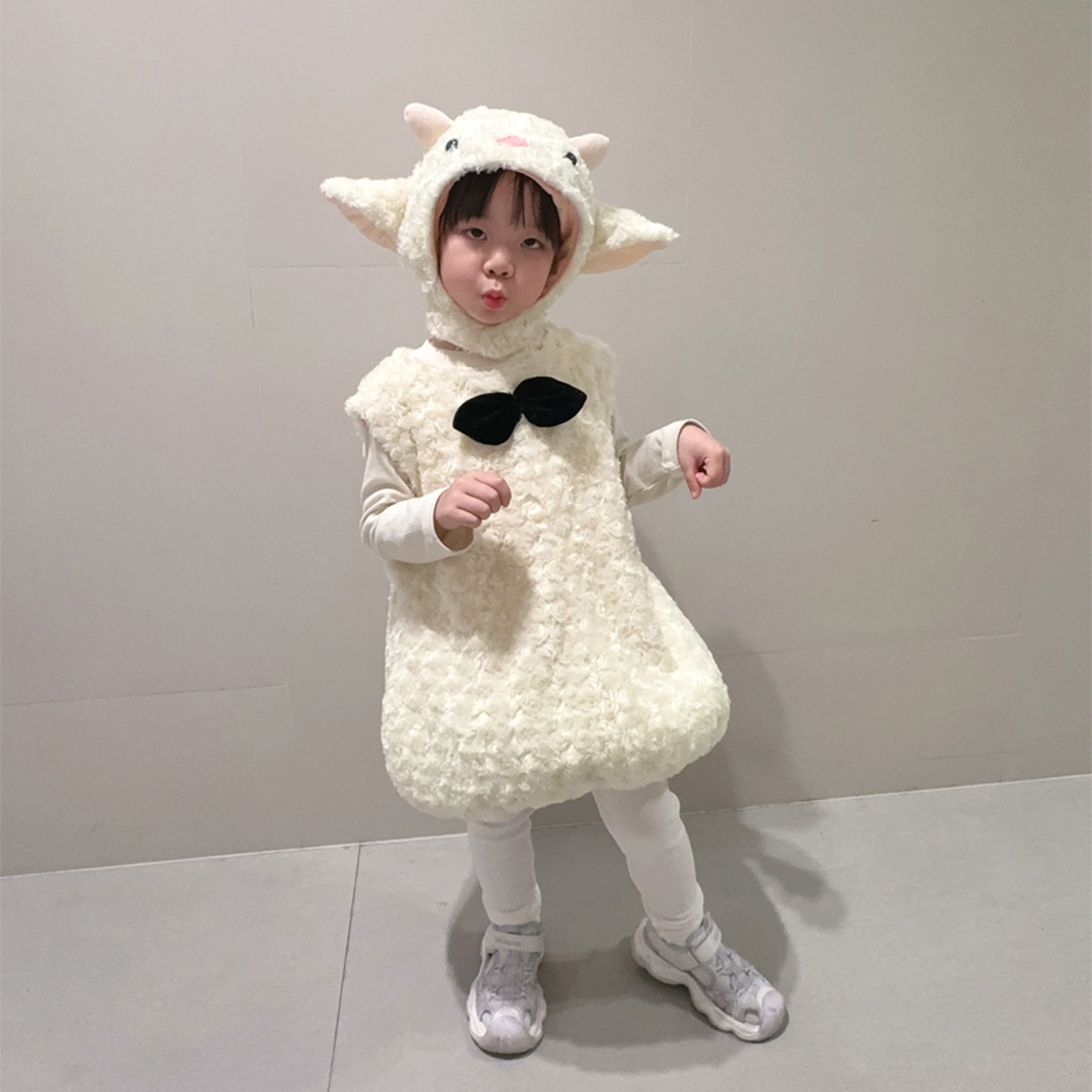 万圣节儿童演出服新疆小羊衣服羊羔玩偶服小绵羊cos动物表演服装