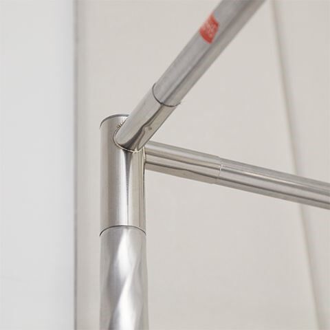 不锈钢支架升级金属三通家用宫廷三门落地蚊帐床帘杆子加粗加厚