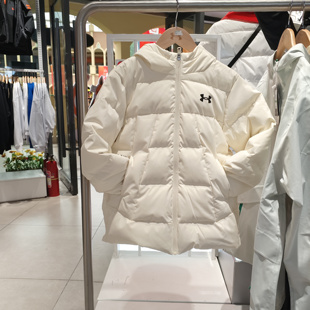 安德玛UA儿童25年冬季运动连帽休闲风格鹅绒羽绒服254106110