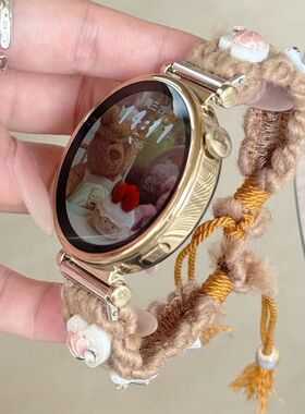 秋冬新款毛绒适用于华为手环6/7/8/9表带FIT1/2/3手环watch34pro