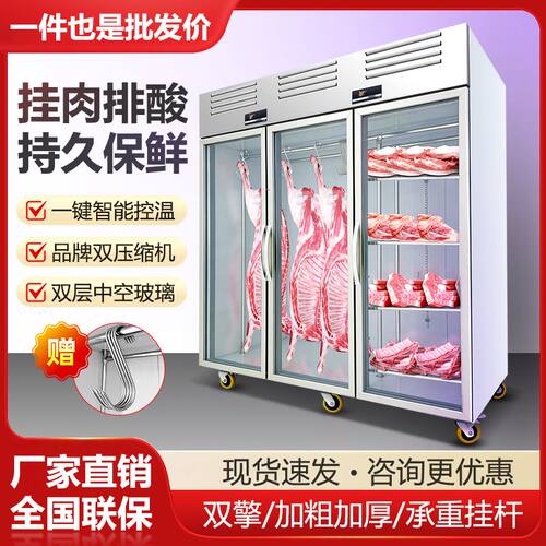 挂肉柜商用冷藏保鲜大承重展示柜牛羊肉鲜肉展示柜立式排酸吊肉柜
