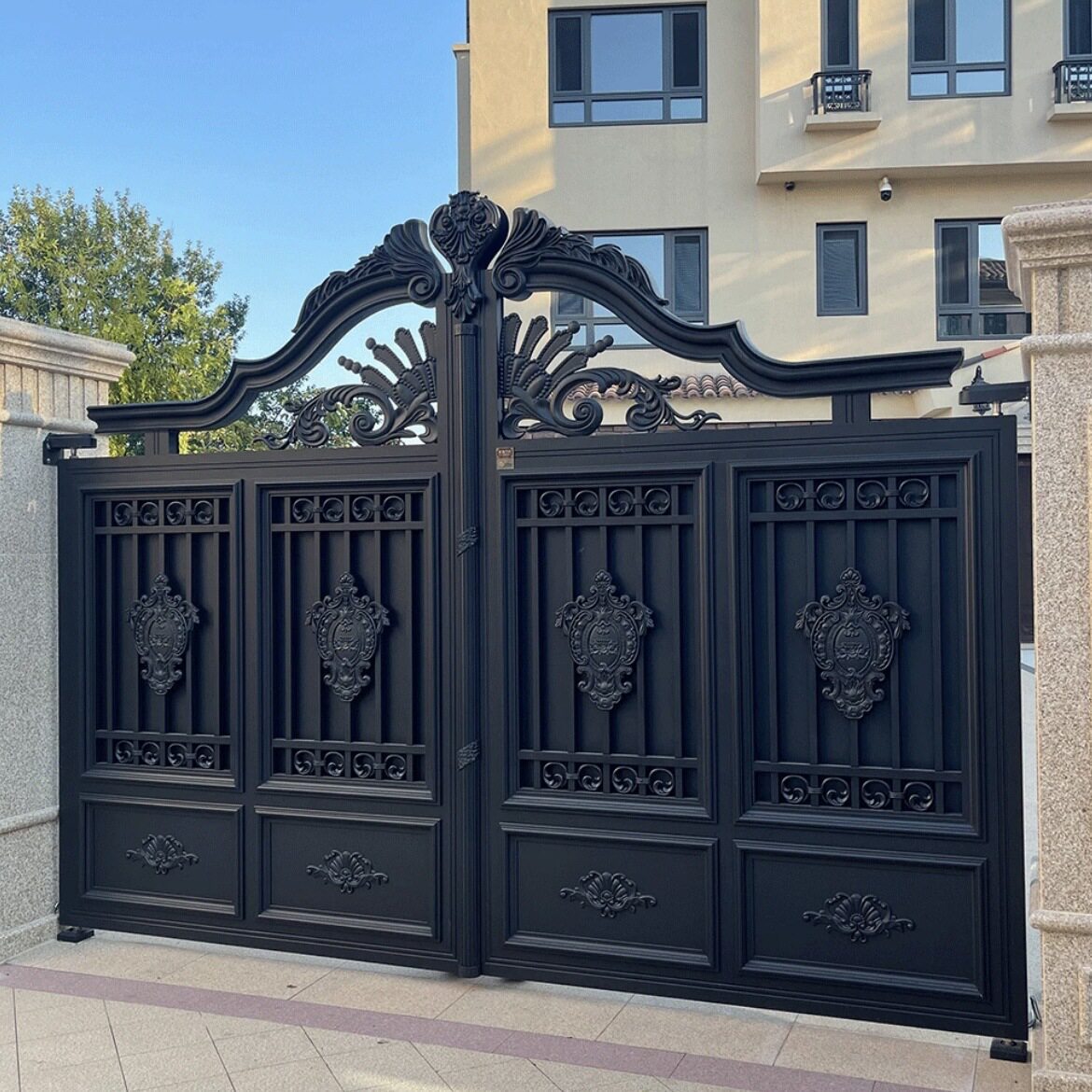 金凯苑欧式全铝庭院门自建房家用型中式别墅大门防盗门入户门