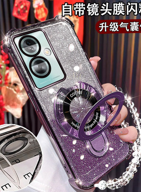 OPPOA2手机壳A1s国潮PJB110磁吸陀螺支架opopA1i新款女opopoA2X镜头全包PJU110超薄防摔A1S电镀闪粉A2M保护套