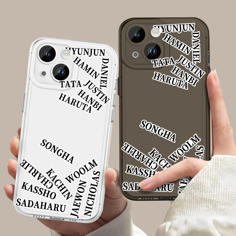 李松河同款英文名透明软壳