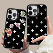 朱志鑫同款 手机壳苹果16华为mate70十字花iPhone15promax满印14明星一加13联名OPPO涂鸦vivo小兔60线条tf家族