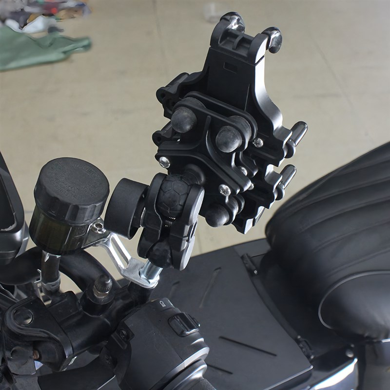 通用摩托车电动车改装配件后视镜座手机支架固定球头25MM导航支架
