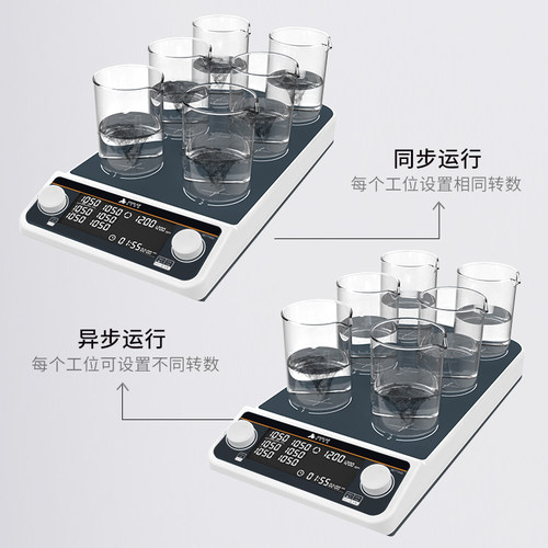 析牛磁力搅拌器迷你型无极调速小型四六九多联大容量搅拌机实验室